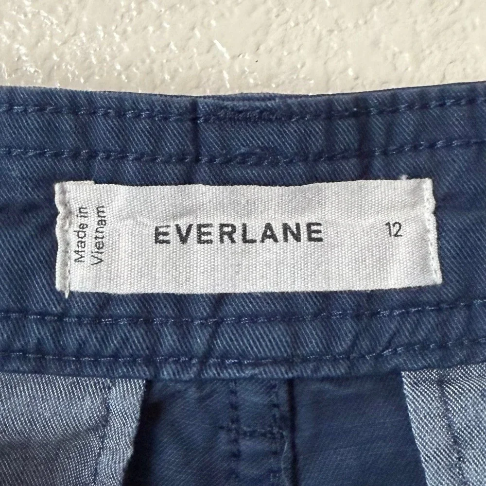 Everlane Pants Womens 12 Everywhere Barrel Pleated Chino Organic Cotton Linen